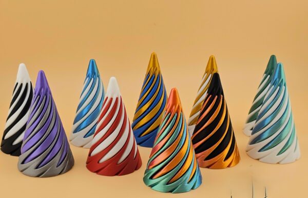 1743653077391 Glow In The Dark Spiral Cone Fidget Toy