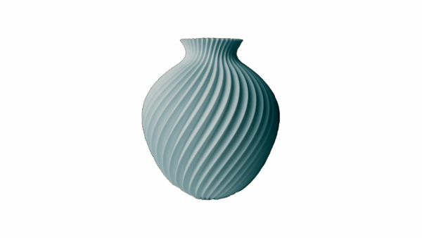 iceblue Elegant Spiral Vase - Multiple Color Options and Sizes
